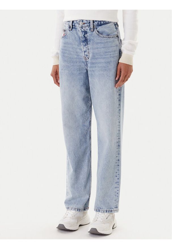 Tommy Jeans Jeansy Layla DW0DW20498 Niebieski Straight Fit. Kolor: niebieski