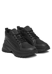 Calvin Klein Sneakersy Hike Runner Mid Laceup Tech Mix YM0YM01418 Czarny. Kolor: czarny. Materiał: skóra #3