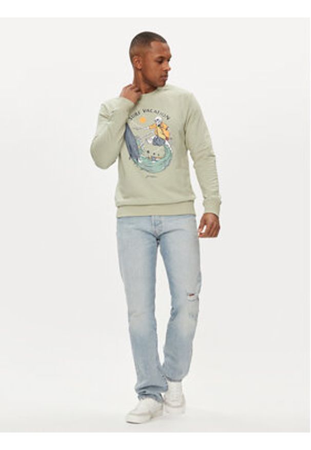 Jack & Jones - Jack&Jones Bluza Zion 12249451 Zielony Standard Fit. Kolor: zielony. Materiał: bawełna, syntetyk