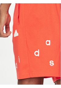 Adidas - adidas Szorty sportowe Embroidered Ice Hockey IS2004 Czerwony Regular Fit. Kolor: czerwony. Materiał: bawełna. Styl: sportowy