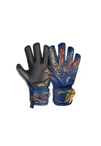 Reusch - Rękawice bramkarskie dziecięce REUSCH Attrakt Silver. Kolor: żółty, wielokolorowy, niebieski