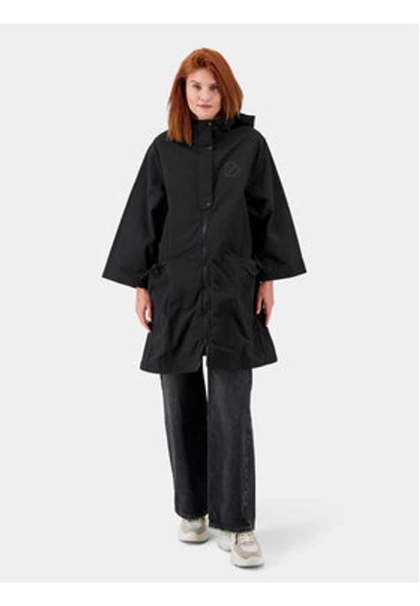 Didriksons Parka Juno 504657 Czarny Regular Fit. Kolor: czarny. Materiał: syntetyk