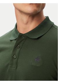 Beverly Hills Polo Club Polo P-SS26M-P424125BTGR Zielony ciemny Regular Fit. Typ kołnierza: polo. Kolor: zielony. Materiał: bawełna #4