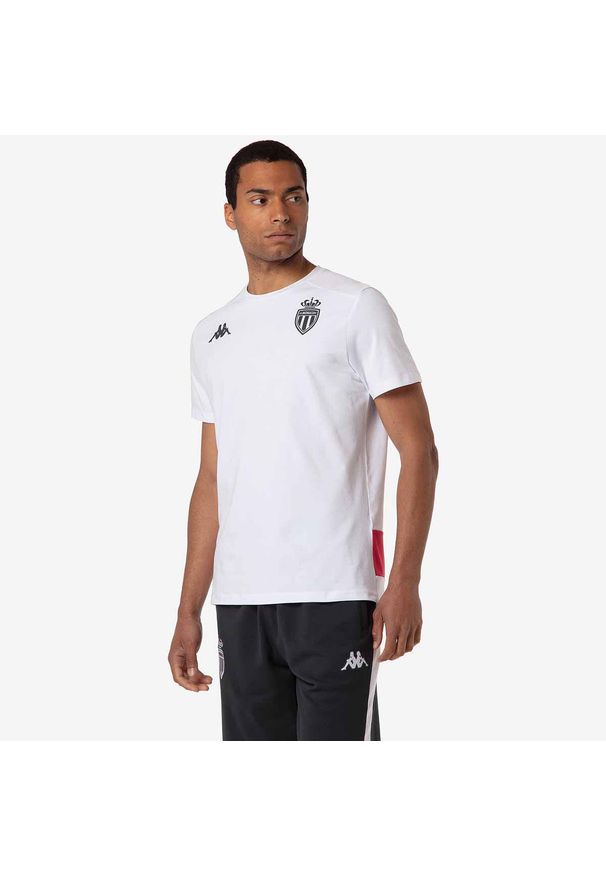 Kappa - Koszulka AS Monaco Amiryt 2024/25. Kolor: czerwony, biały, wielokolorowy. Sport: piłka nożna