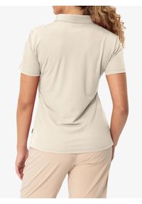 Koszulka damska Vaude Essential Polo Shirt. Typ kołnierza: polo. Kolor: beżowy