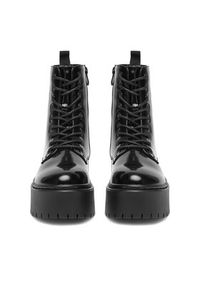 DeeZee Trzewiki 5026-1 Czarny. Kolor: czarny. Materiał: skóra, materiał #5