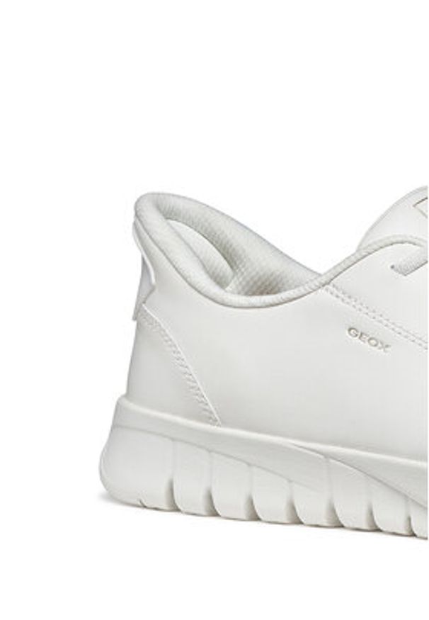 Geox Sneakersy U Flextride Plus U65MAA 0009B C1000 Biały. Kolor: biały. Materiał: skóra