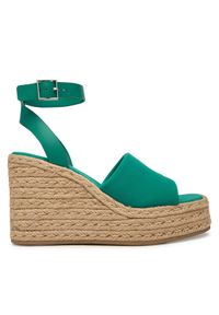 Calvin Klein Espadryle Wedge Espad 70 Neopr Mg HW0HW03014 Zielony. Kolor: zielony. Materiał: materiał #1