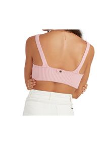 Bluzka sportowa damska Billabong Sandstorm Knit Top. Kolor: różowy. Materiał: bawełna, nylon, akryl, elastan