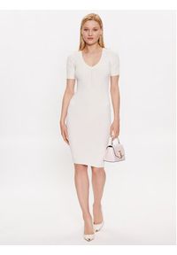 Marciano Guess Sukienka dzianinowa 3YGK01 5613Z Biały Bodycon Fit. Kolor: biały. Materiał: wiskoza. Typ sukienki: bodycon #5