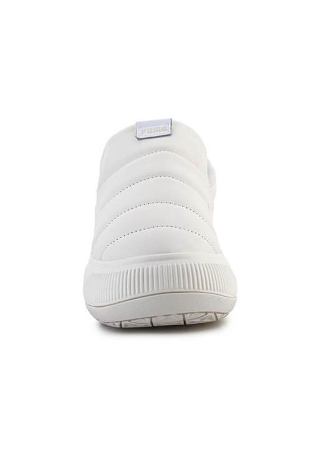 Buty do chodzenia damskie Puma Mayu. Zapięcie: bez zapięcia. Kolor: biały, wielokolorowy. Materiał: guma, materiał, tkanina, syntetyk. Szerokość cholewki: normalna. Sport: turystyka piesza