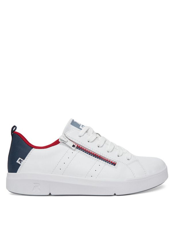 Rieker Revolution Lifestyle Sneakersy 41906-80 Biały. Kolor: biały. Materiał: skóra