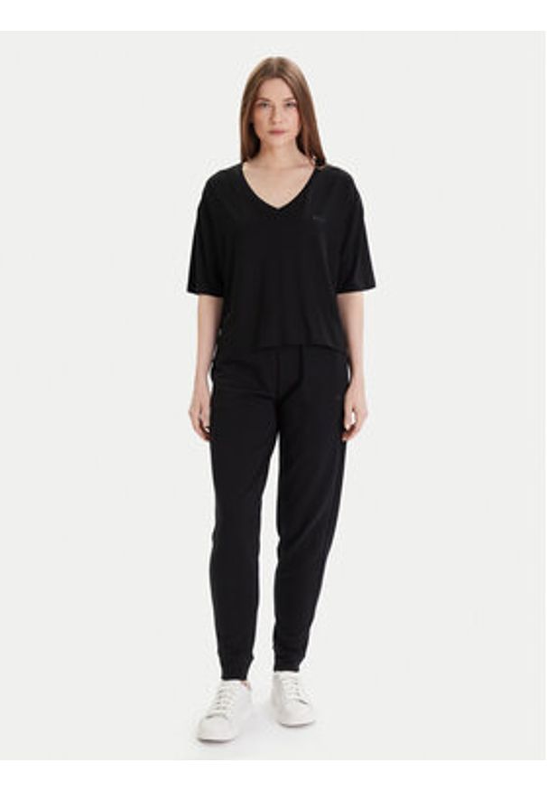 BOSS - Boss Spodnie dresowe CP Stripe 50524759 Czarny Regular Fit. Kolor: czarny. Materiał: bawełna