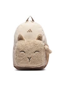Adidas - adidas Plecak Little Kids Fleece Backpack KH2295 Beżowy. Kolor: beżowy. Materiał: materiał #1
