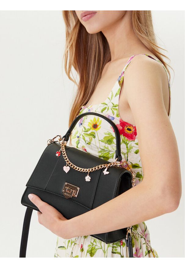 Aldo Torebka Viva Platform 14029001 Czarny. Kolor: czarny. Materiał: skórzane