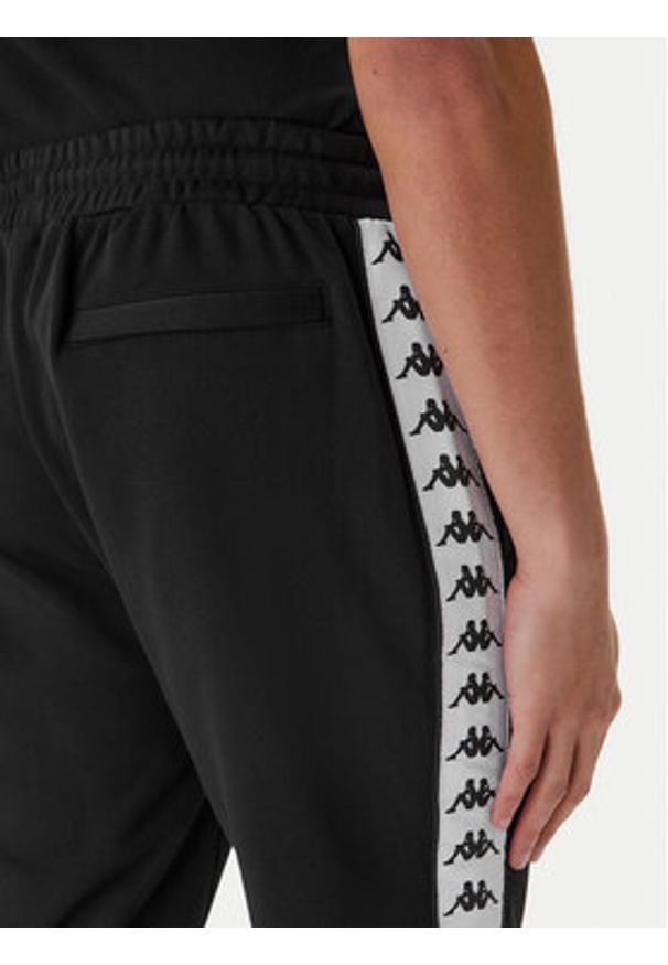 Kappa Spodnie dresowe Banda Alanz 3 321Y8FW Czarny Comfort Fit. Kolor: czarny. Materiał: bawełna