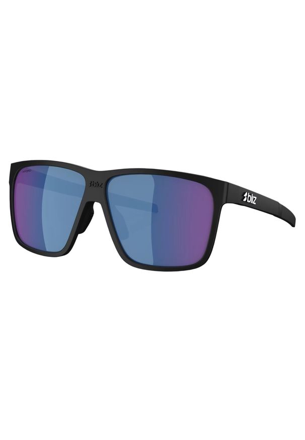 BLIZ - Okulary przeciwsłoneczne Bliz A001 matte black/blue. Kolor: czarny. Sport: turystyka piesza