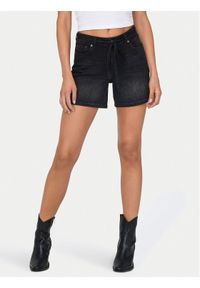 only - ONLY Szorty jeansowe Gianna 15340706 Czarny Regular Fit. Kolor: czarny. Materiał: bawełna
