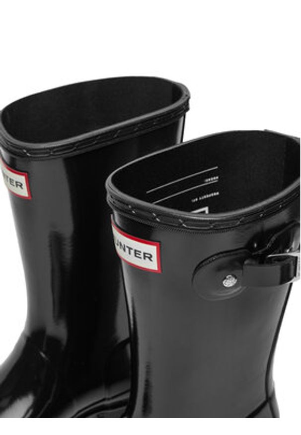 Hunter Kalosze Orginal Kids Gloss JFT6000RGL Czarny. Kolor: czarny. Materiał: kauczuk