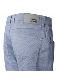 Lekkie, Bawełniane Spodnie - Wiosna, Lato - Pako Jeans - Niebieskie. Kolor: niebieski. Materiał: elastan, bawełna. Sezon: wiosna, lato #5