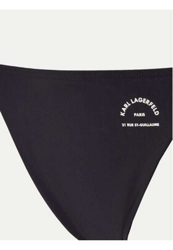 Karl Lagerfeld - KARL LAGERFELD Dół od bikini A1W46099 Czarny. Kolor: czarny. Materiał: syntetyk