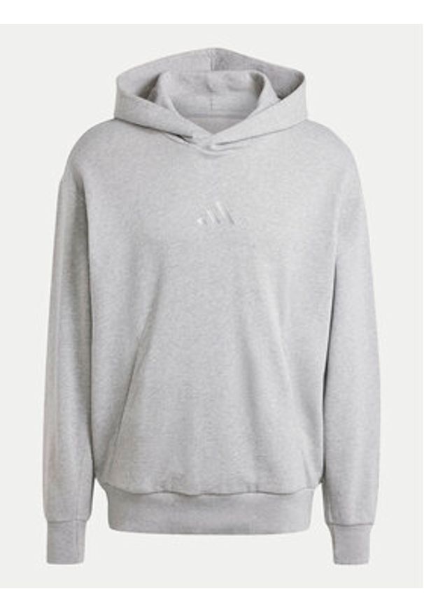 Adidas - adidas Bluza ALL SZN French Terry IY4155 Szary Loose Fit. Kolor: szary. Materiał: bawełna