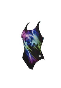 Strój kąpielowy damski jednoczęściowy na basen Arena Shadings. Kolor: czarny, fioletowy, wielokolorowy, zielony #1