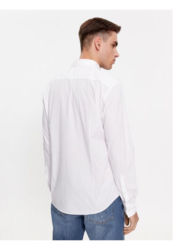 Hugo Koszula Ermo 50500216 Biały Slim Fit. Kolor: biały. Materiał: bawełna