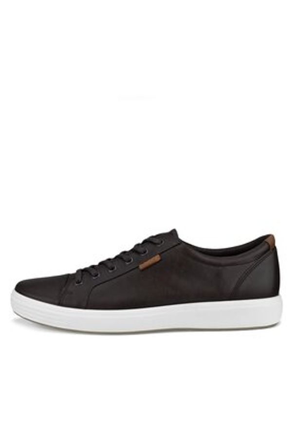 ecco - ECCO Sneakersy Soft 7 43000450159 Brązowy. Kolor: brązowy. Materiał: skóra