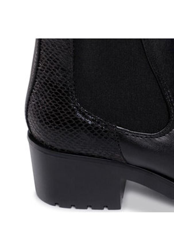 Jenny Fairy Botki TTT-7727-02 Czarny. Kolor: czarny. Materiał: skóra