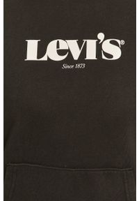 Levi's® - Levi's - Bluza bawełniana. Okazja: na spotkanie biznesowe. Kolor: czarny. Materiał: bawełna. Długość rękawa: długi rękaw. Długość: długie. Wzór: nadruk. Styl: biznesowy #5