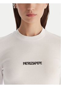 Patrizia Pepe Bluzka 2M4512/J355-W103 Biały Regular Fit. Kolor: biały. Materiał: bawełna #4