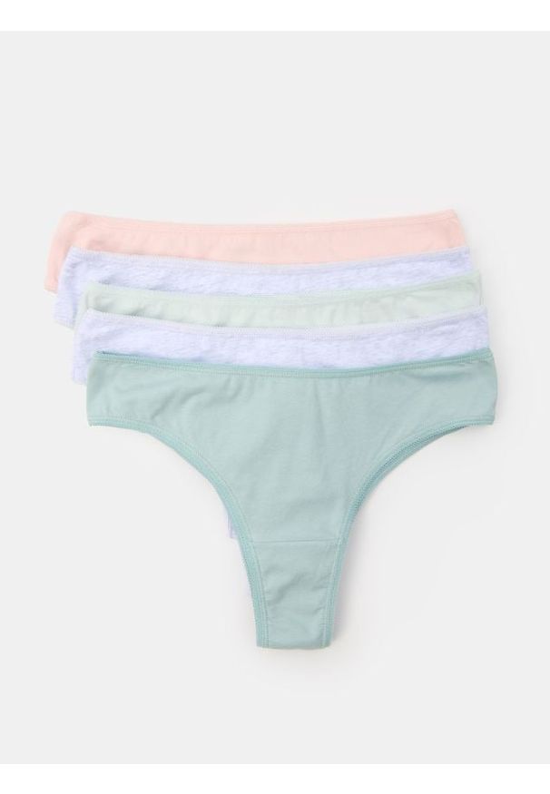 Sinsay - Majtki brazyliany 5 pack - wielobarwny