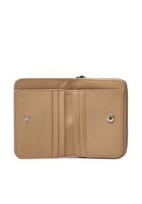 Calvin Klein Jeans Mały Portfel Damski Sculpted Med Zip Around Wallet LV04K1004G Beżowy. Kolor: beżowy. Materiał: skóra #3