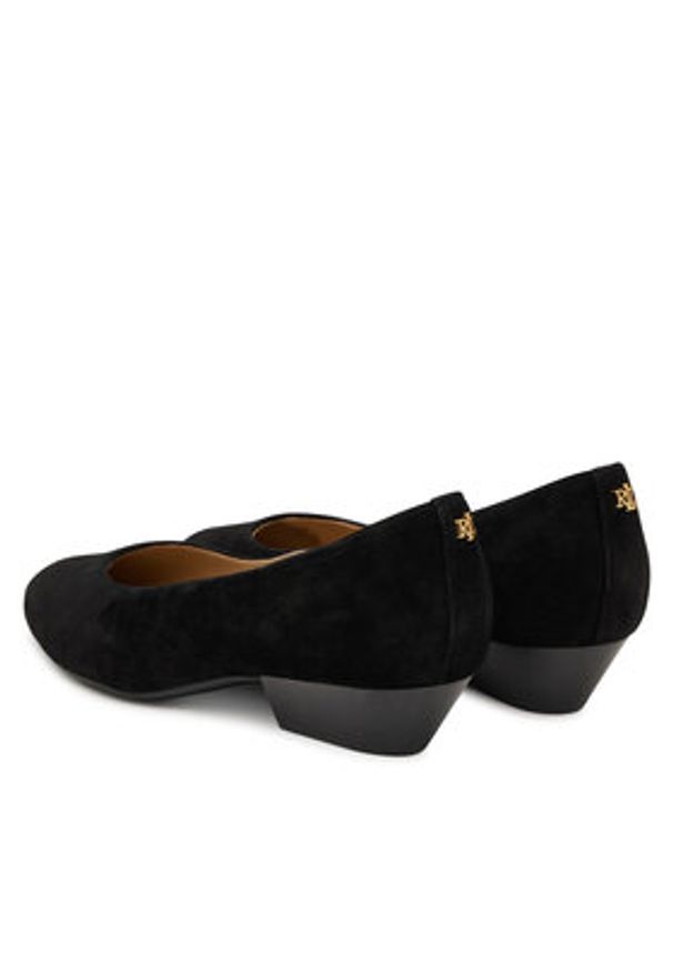 Lauren Ralph Lauren - LAUREN RALPH LAUREN Czółenka Weslee 802P15819001 Czarny. Kolor: czarny. Materiał: zamsz, skóra