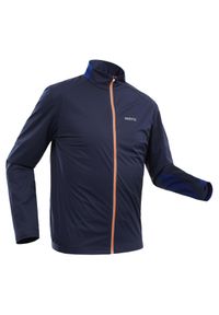 INOVIK - Bluza narciarska XC S SOFT 500 męska. Kolor: niebieski. Materiał: poliester, materiał, elastan. Sport: narciarstwo