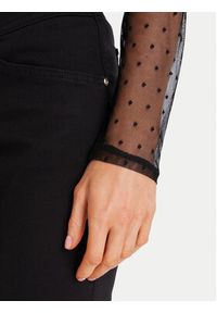 Morgan Bluzka 252-TGLOW Czarny Regular Fit. Kolor: czarny. Materiał: wiskoza #5