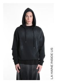La Haine Inside Us Bluza | 3V M1200 | Mężczyzna | Czarny. Okazja: na co dzień. Typ kołnierza: kaptur. Kolor: czarny. Materiał: bawełna. Styl: casual