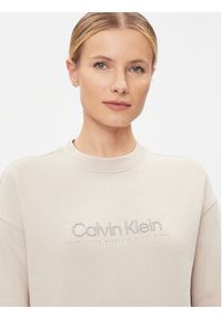 Calvin Klein Bluza Satin Emroidery K20K206757 Szary Regular Fit. Kolor: szary. Materiał: bawełna, syntetyk #5