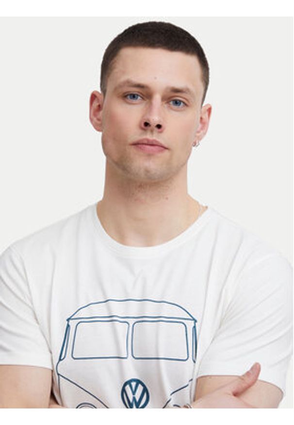 Blend T-Shirt 20716993 Biały Regular Fit. Kolor: biały. Materiał: bawełna