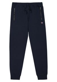 Spodnie sportowe męskie Champion 220807BS501. Kolor: niebieski. Materiał: dresówka. Długość: długie