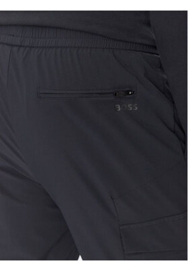BOSS Spodnie materiałowe T_Urbanex-CargoLight 50508339 Granatowy Tapered Fit. Kolor: niebieski. Materiał: syntetyk