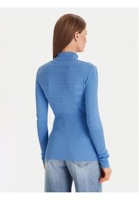 Morgan Golf 132-MENTOS.M Niebieski Slim Fit. Typ kołnierza: golf. Kolor: niebieski. Materiał: wiskoza #2