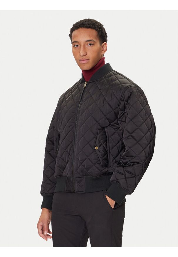 Hugo - HUGO Kurtka bomber Bicol2541 50546226 Czarny Regular Fit. Kolor: czarny. Materiał: syntetyk