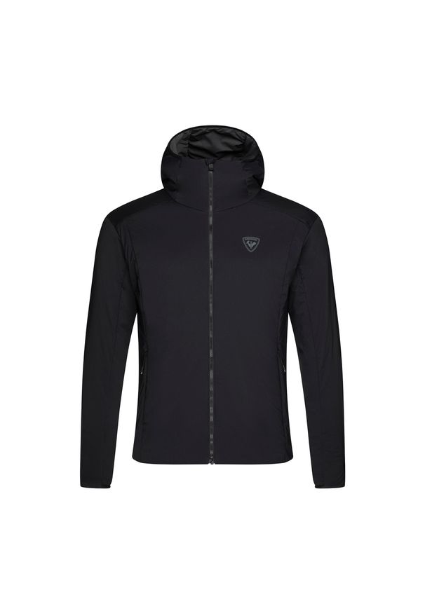 Kurtka narciarska męska Rossignol Opside Hoodie Warm. Kolor: czarny. Sport: narciarstwo