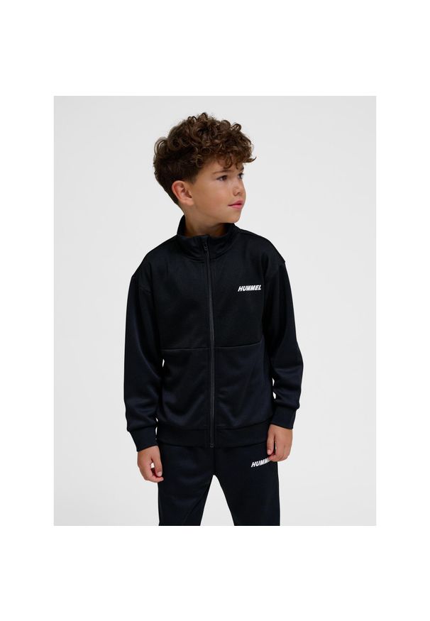 Dziecięca bluza dresowa zapinana na zamek Hummel Odin. Kolor: wielokolorowy, szary, czarny. Materiał: dresówka