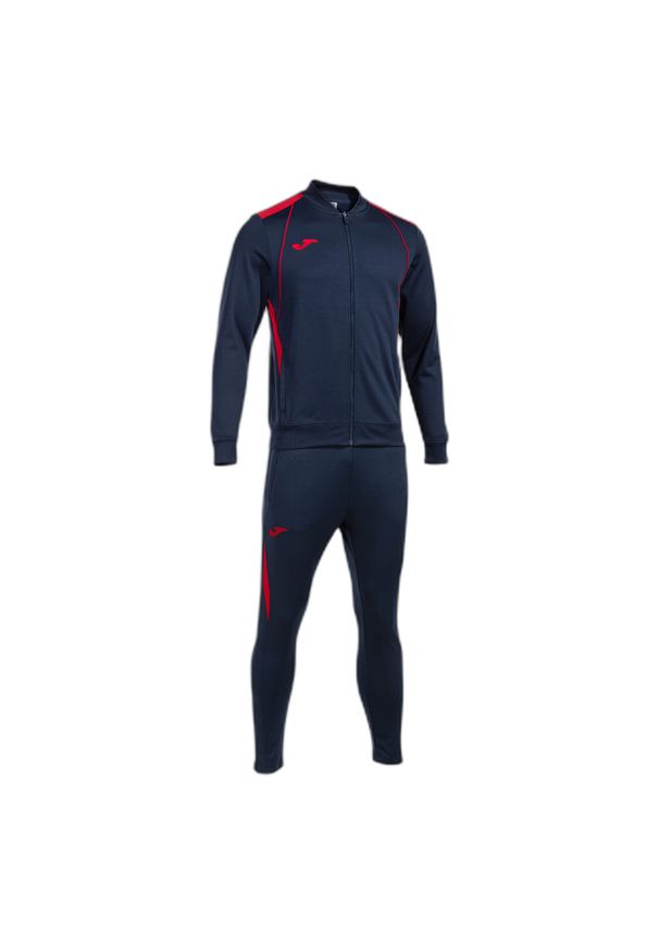 Dres Joma Championship VII. Kolor: wielokolorowy, niebieski, czerwony. Materiał: dresówka. Sport: piłka nożna, fitness