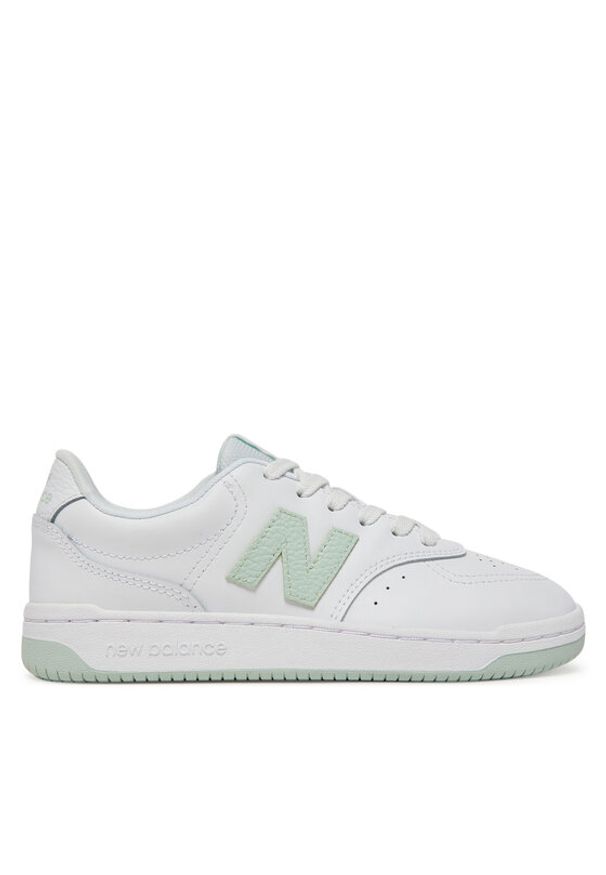 New Balance Sneakersy BBW80MTG Biały. Kolor: biały. Materiał: skóra