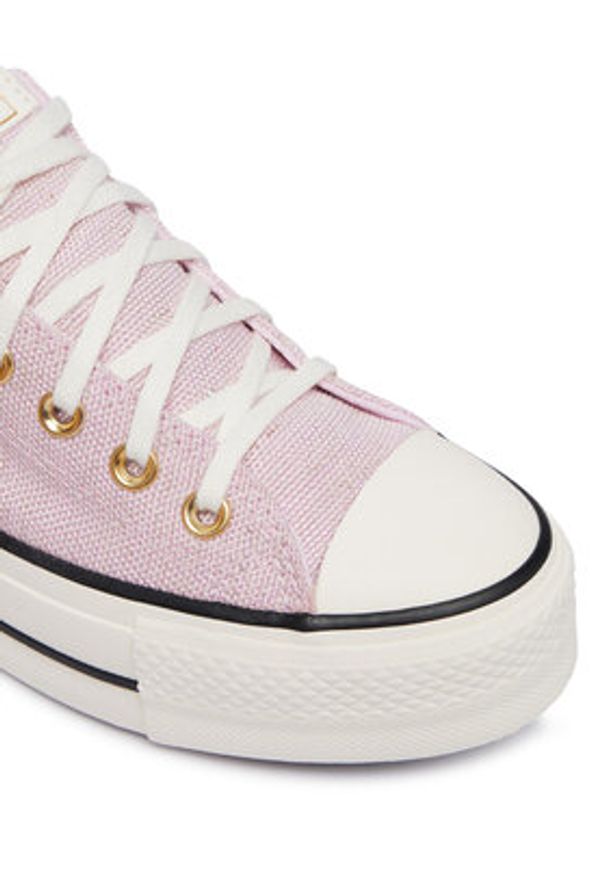 Converse Trampki Chuck Taylor All Star Lift Platform Heathered Glam​ A17595C Różowy. Kolor: różowy. Materiał: materiał. Obcas: na platformie