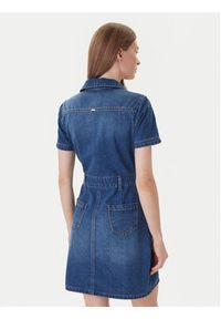 Morgan Sukienka jeansowa 241-ROGLA Niebieski Regular Fit. Kolor: niebieski. Materiał: bawełna #3